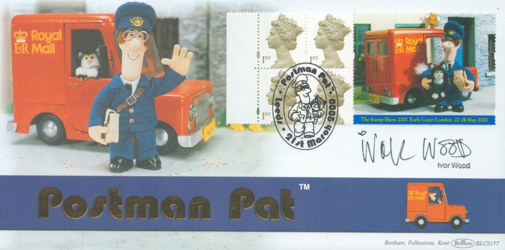 Lot 442: Ivor Wood signed Postman Pat FDC. 21/3/00 Leeds...