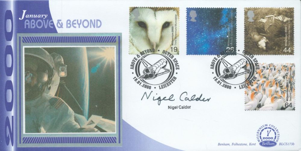 Lot 447: Nigel Calder signed Above and Beyond FDC. 18/1/00...