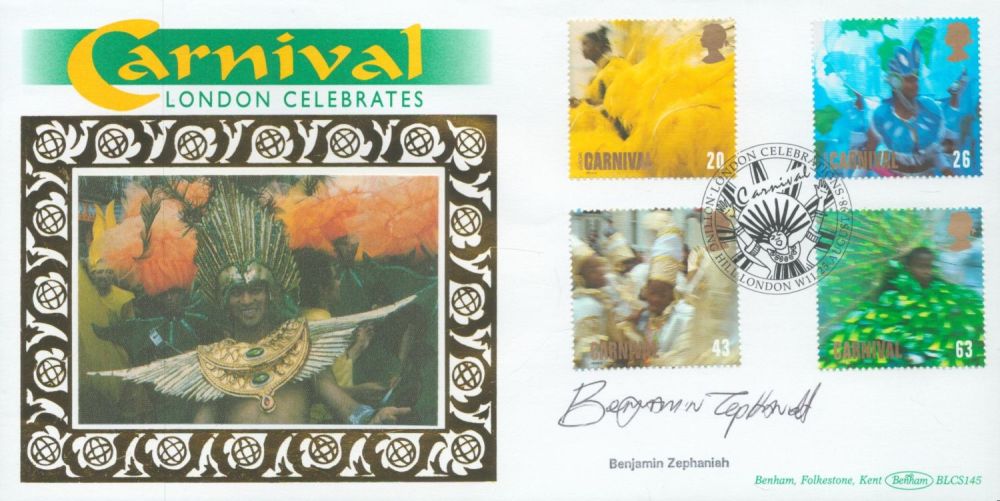 Lot 460: Benjamin Zephaniah signed London Celebrations FDC. 25/8/98 London...