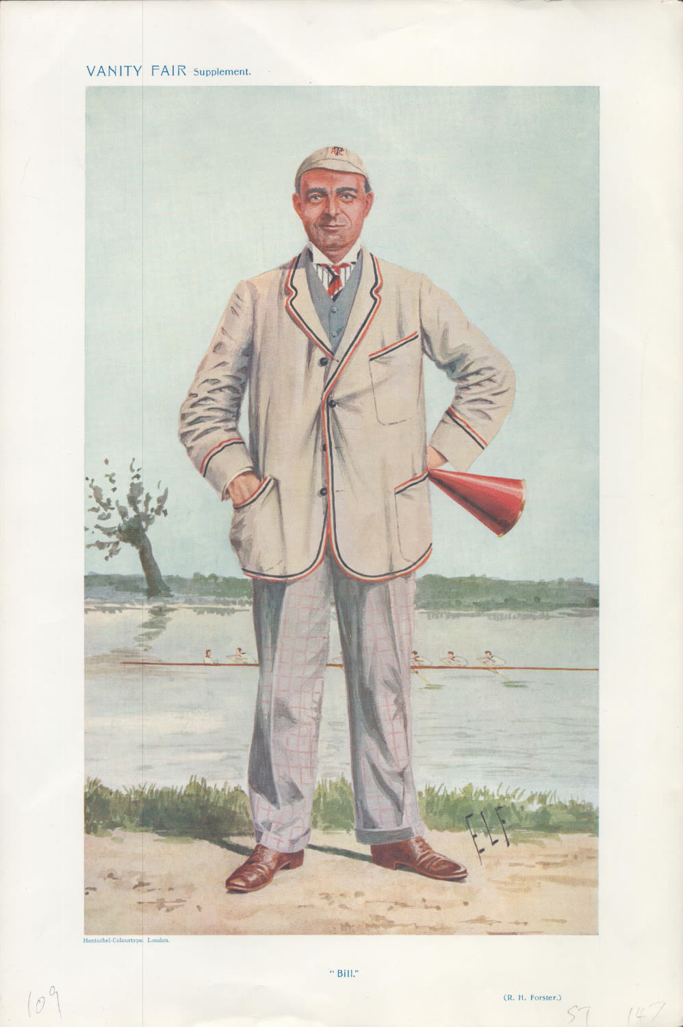 Lot 481: Vanity Fair print. Titled Bill. Subject R H...