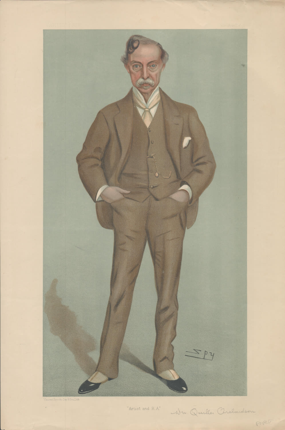 Lot 491: Vanity Fair print. Titled Artist and RA. Subject...