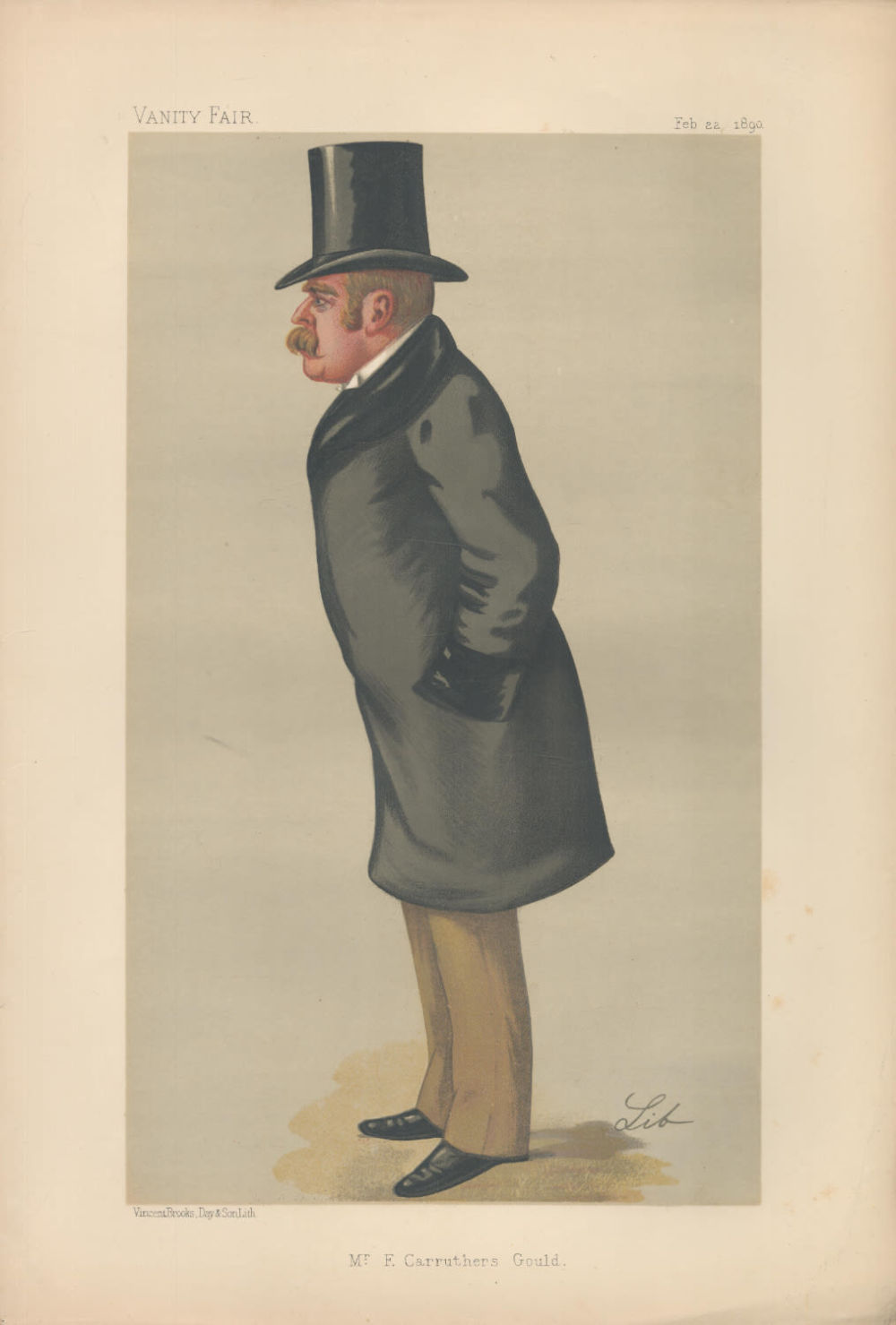 Lot 499: Vanity Fair print. Subject Mr F C Gould....