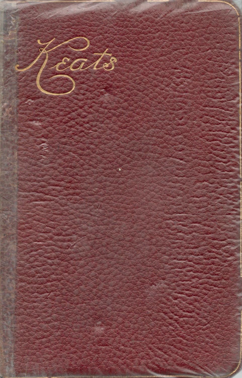 Lot 515: The poetical works of John Keats hardback book....