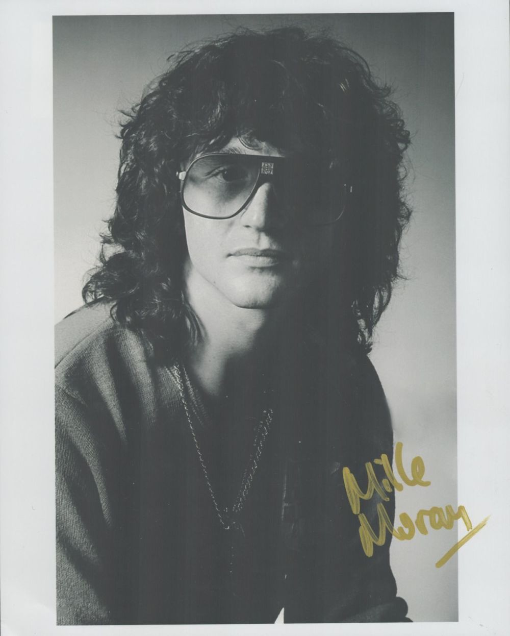 Lot 561: Mike Moran signed 10x8inch black and white photo....