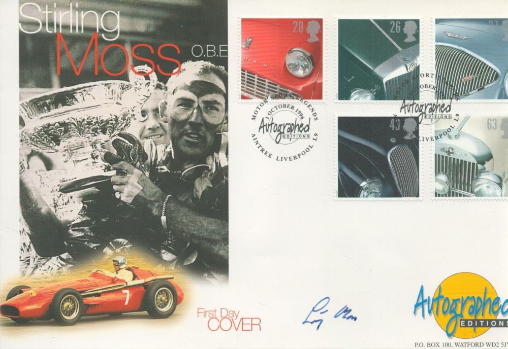 Lot 633: Stirling Moss (1929 2020) Formula One Driver Signed...