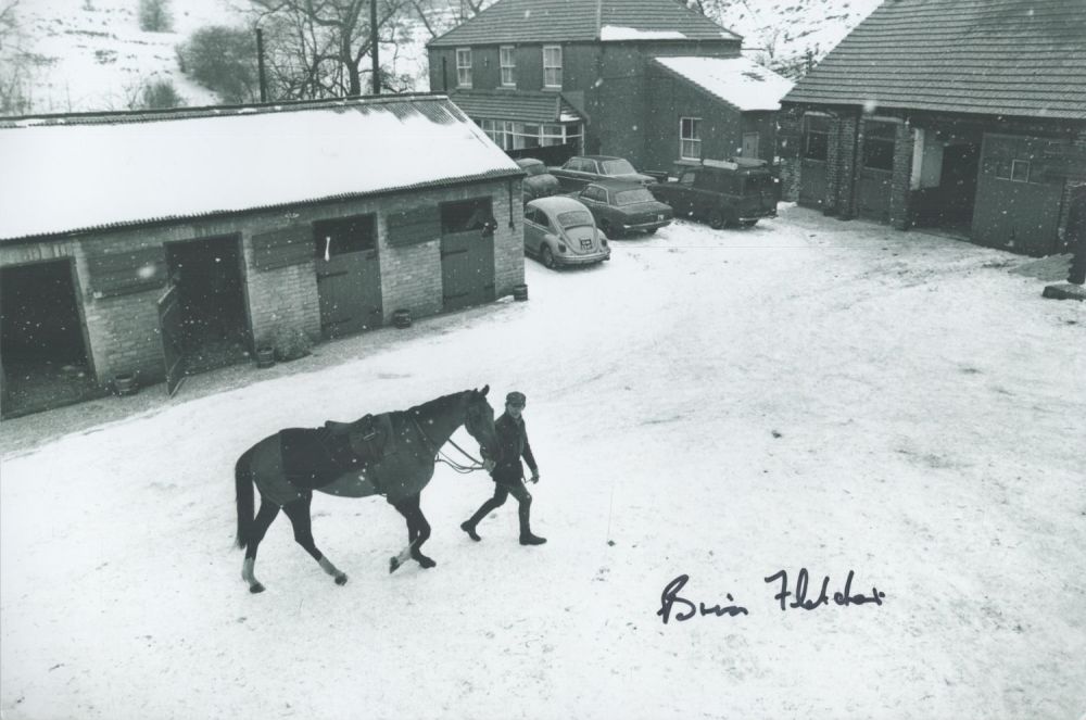 Lot 639: Brian Fletcher Signed Red Alligator Grand National Winner...