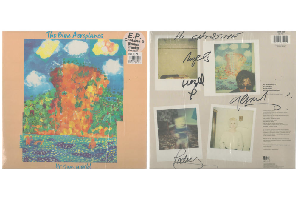 Lot 657: The Blue Aeroplanes multi signed Beatsongs Album sleeve...