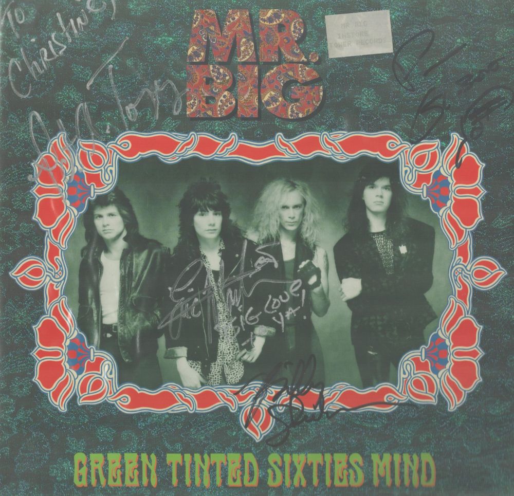 Lot 664: Mr Big multi signed Green Tinted Sixties Mind...