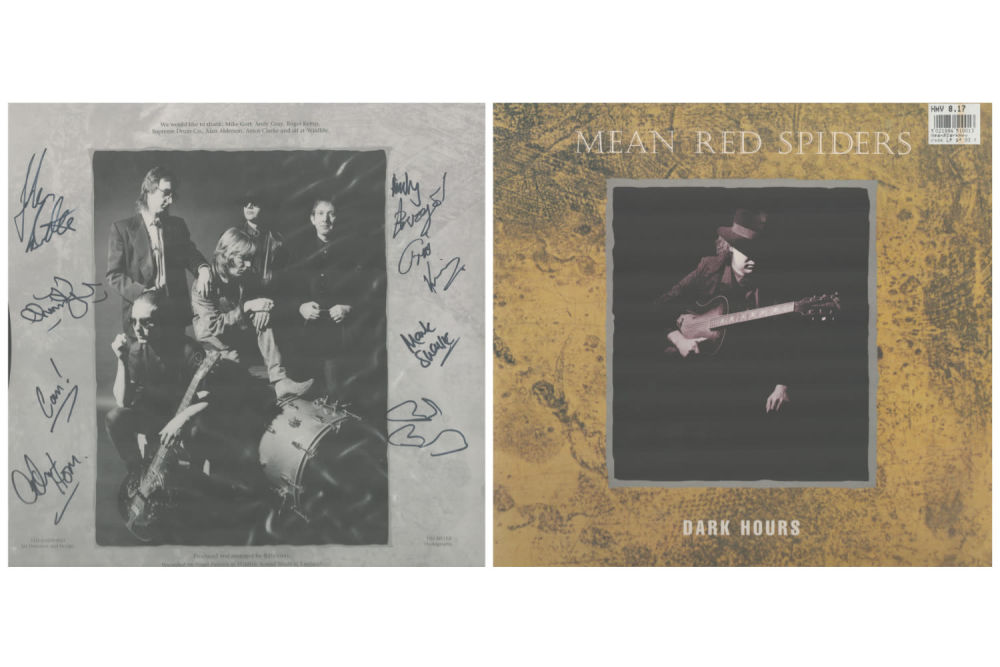 Lot 667: Mean Red Spiders multi signed Dark Hours album...
