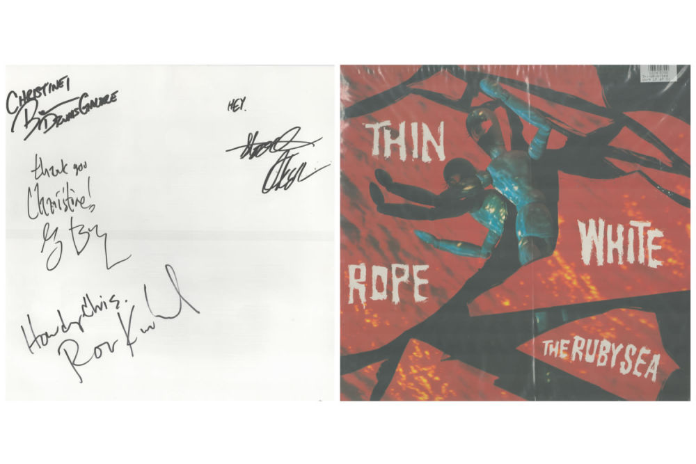 Lot 668: Thin White Rope multi signed The Rubysea Album...