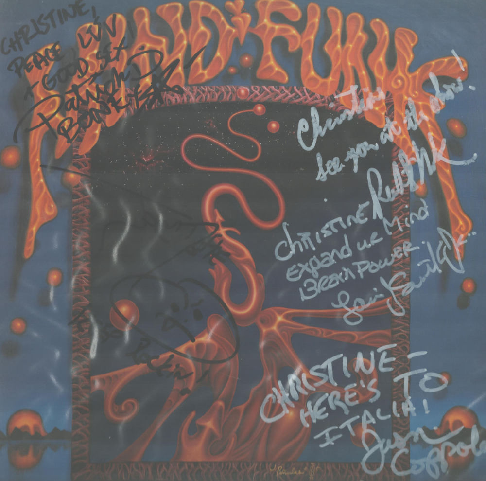 Lot 670: Mind Funk multi signed Debut album sleeve signatures...
