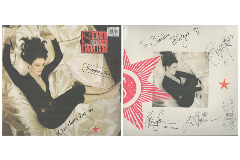 Lot 673: Siouxsie and the Banshies multi signed Kiss them...