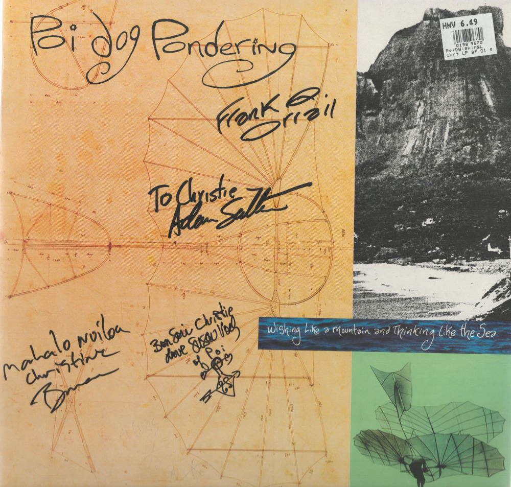 Lot 685: Poi Dog Pondering multi signed and dedicated LP....