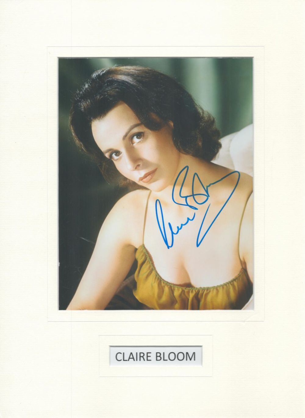 Lot 692: Claire Bloom signed 16x12 inch overall mounted colour...