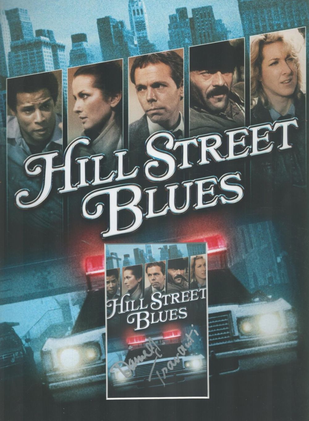 Lot 701: Daniel J. Travanti 16x12 inch overall Hill Street...