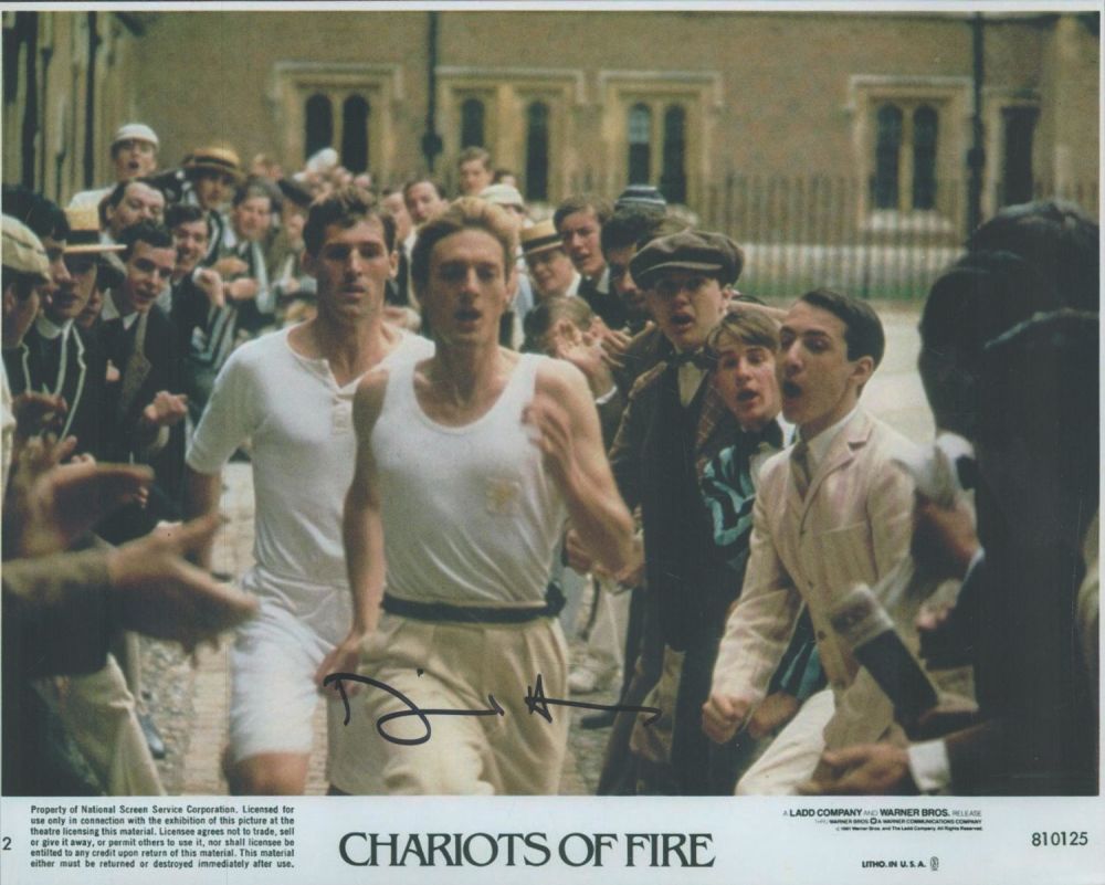Lot 732: Nigel Havers signed 10x8 inch Chariots of Fire...