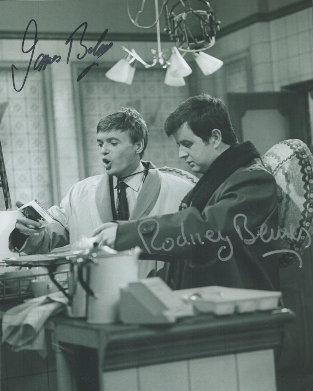 Lot 741: James Bolam and Rodney Bewes signed The Likely...