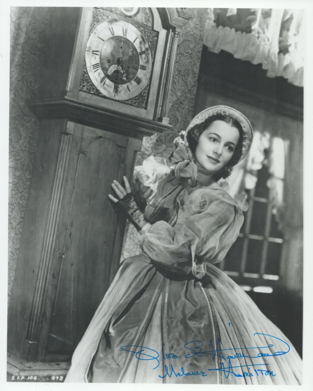 Lot 742: Olivia de Havilland signed 10x8 inch Gone with...