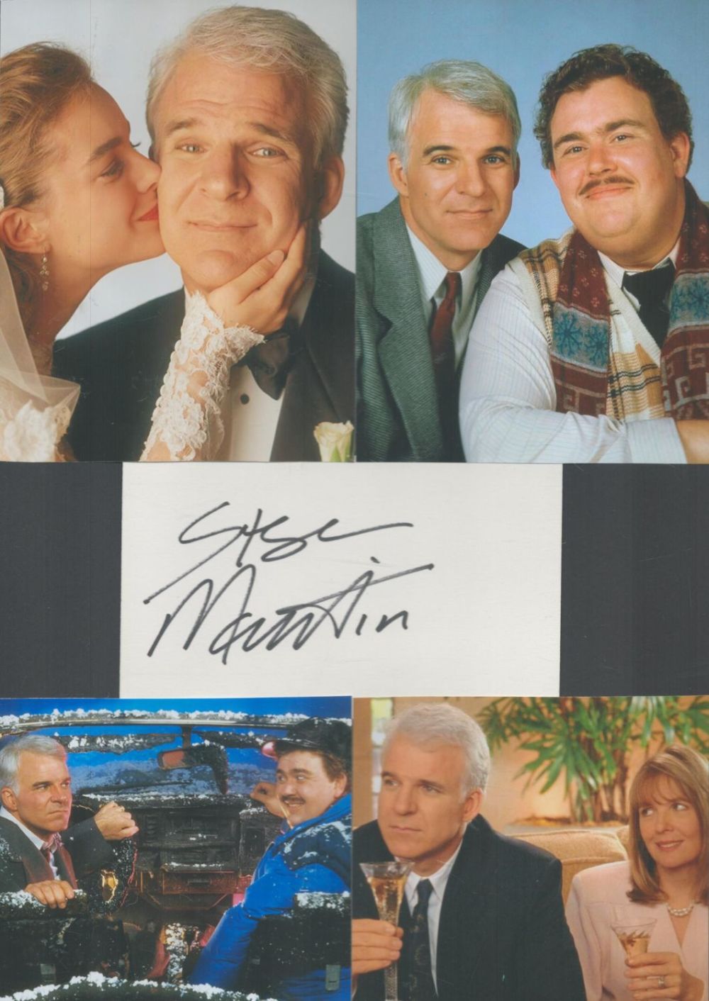 Lot 749: Steve Martin 12x8 inch signature piece includes signed...