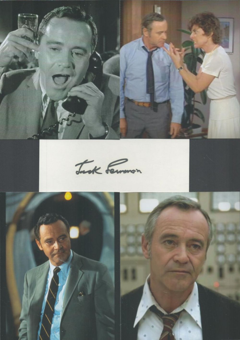 Lot 750: Jack Lemmon 12x8 signature piece includes signed album...