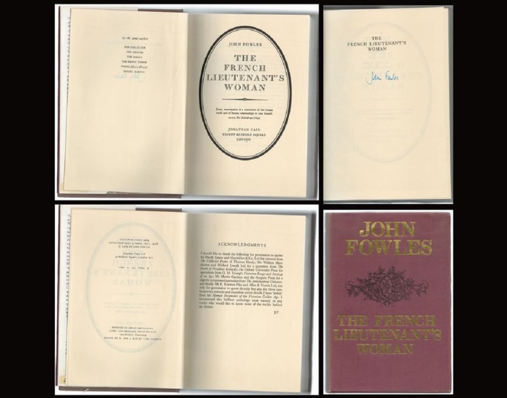 Lot 194: The French Lieutenant's Woman by John Fowles Signed...