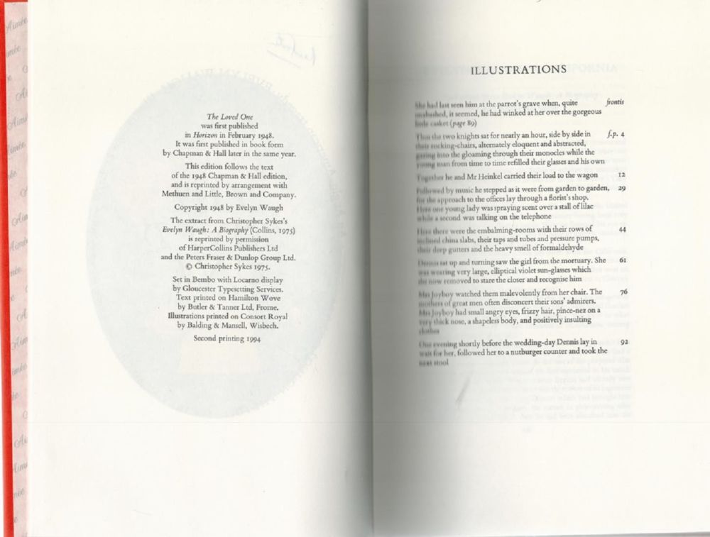 Lot 228: The Loved One by Evelyn Waugh. Illustrated by...