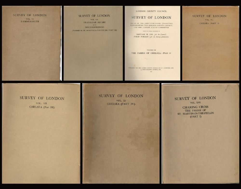 Lot 270: Survey Of London 6 Books. Issued By The...