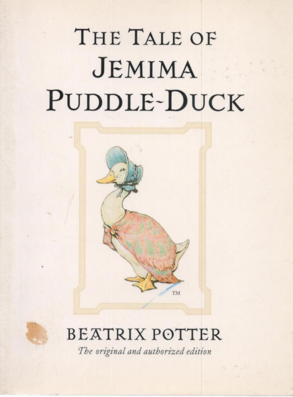 Lot 280: The Tale Of Jemima PuddleDuck by Beatrix Potter....