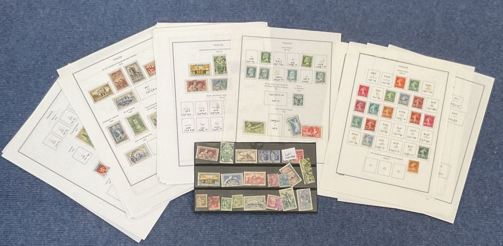 Lot 75: 1859 70 various Stamps Collection Country France on...