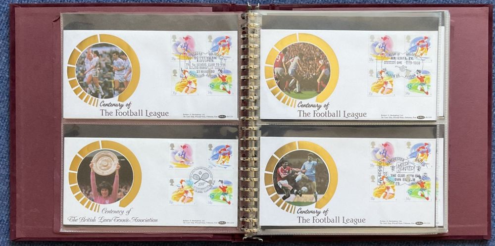 Lot 195: Benham Album Collection 29 FDC 16 x Centenary...
