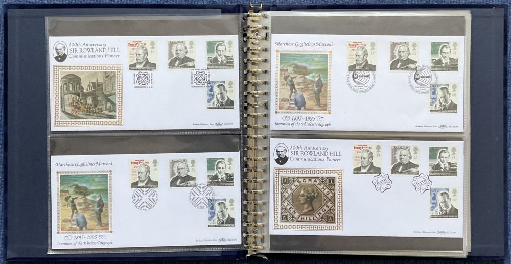 Lot 254: Blue Suede Benham Album 38 FDC 9 x...