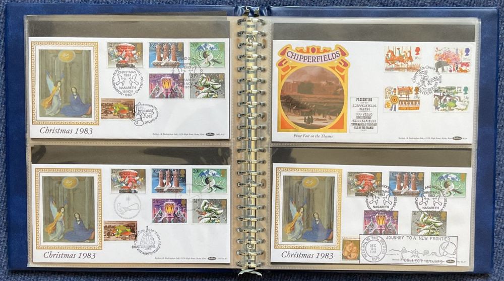 Lot 283: Blue Benham Album collection 16 FDC 1 x...