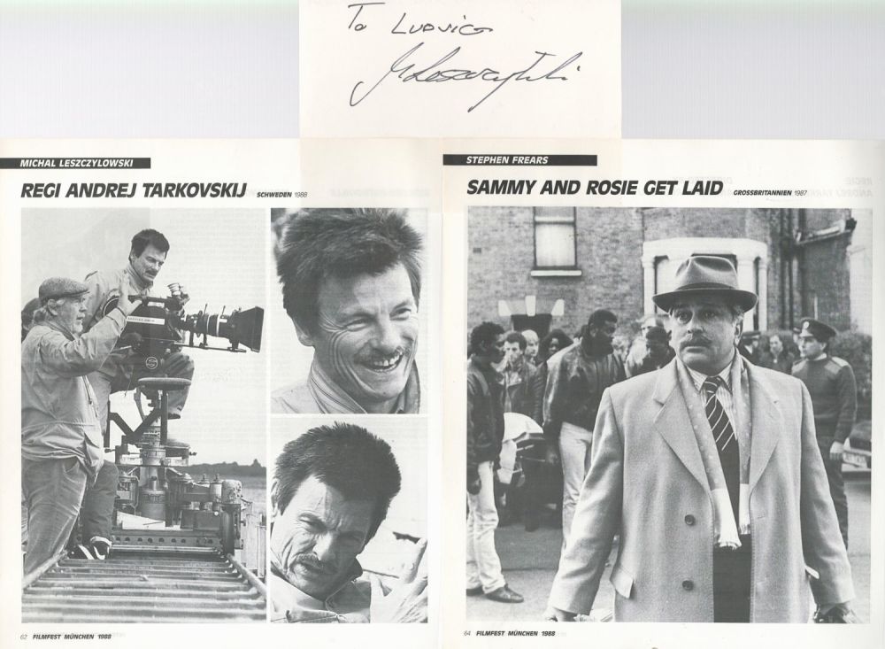 Lot 303: Michal Leszcylowski signed album page. Dedicated. Polish Swedish...