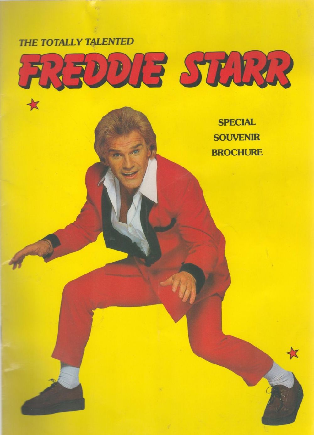 Lot 306: Freddie Starr signed Totally Talented Special Souvenir Programme...
