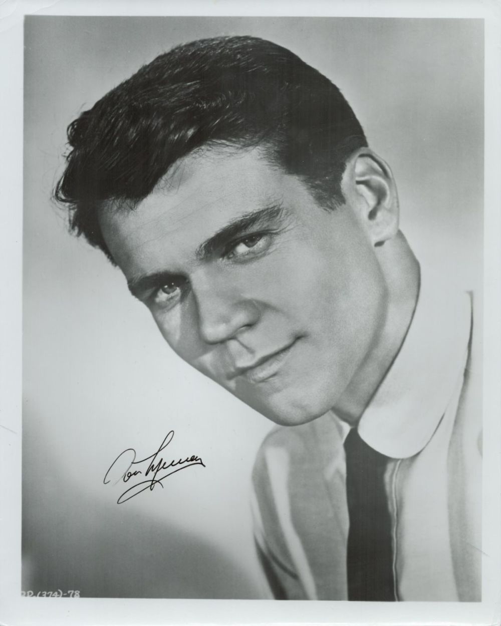 Lot 322: Don Murray Signed Black & White Photo. Approx....