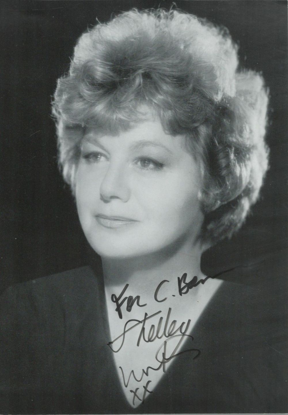 Lot 346: Shelley Winters Signed Black & White Photo. Approx....
