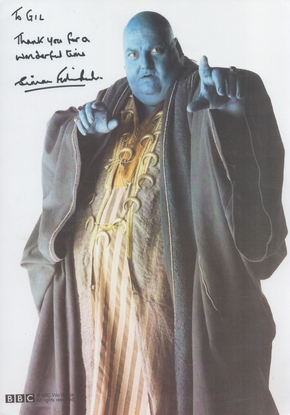 Lot 388: Simon Fisher-Becker signed 12x8 colour photo. Dedicated. British...