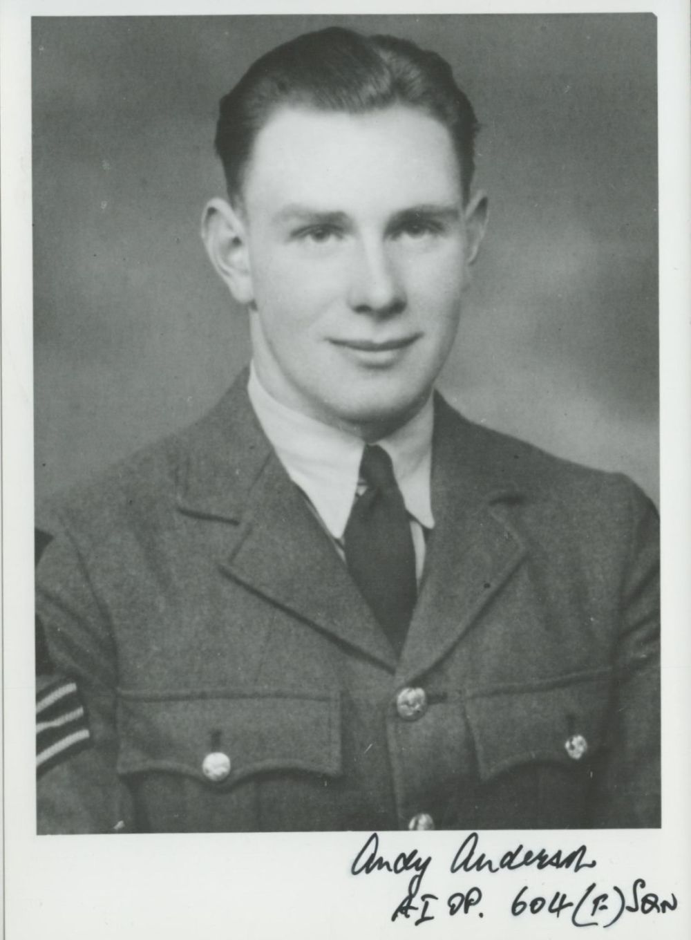 Lot 411: Military. WW2 RAF Sqn Ldr John D Anderson...