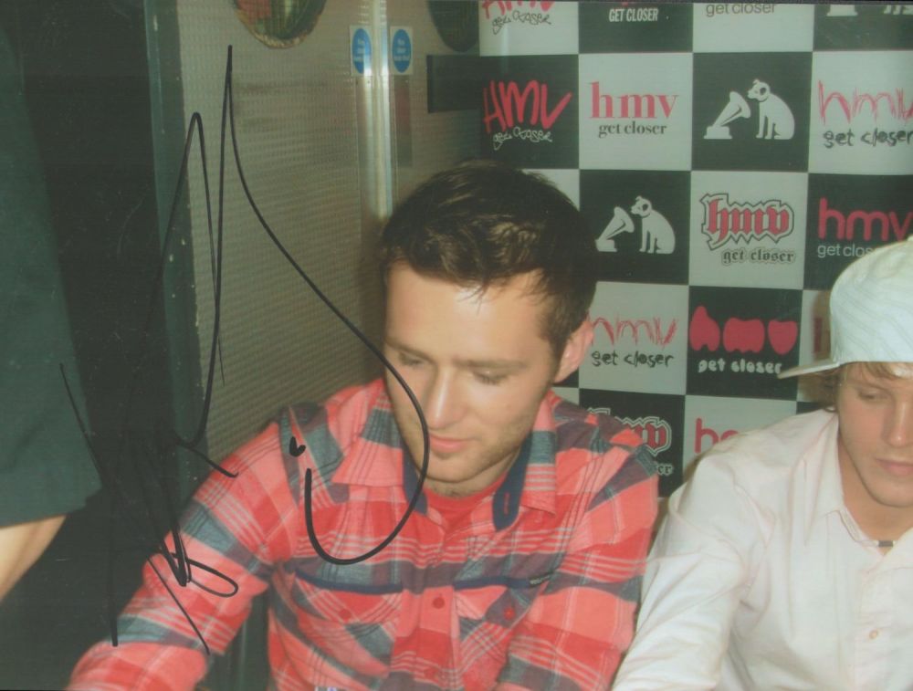 Lot 419: Harry Judd Signed Colour Photo McFly Drummer approx...