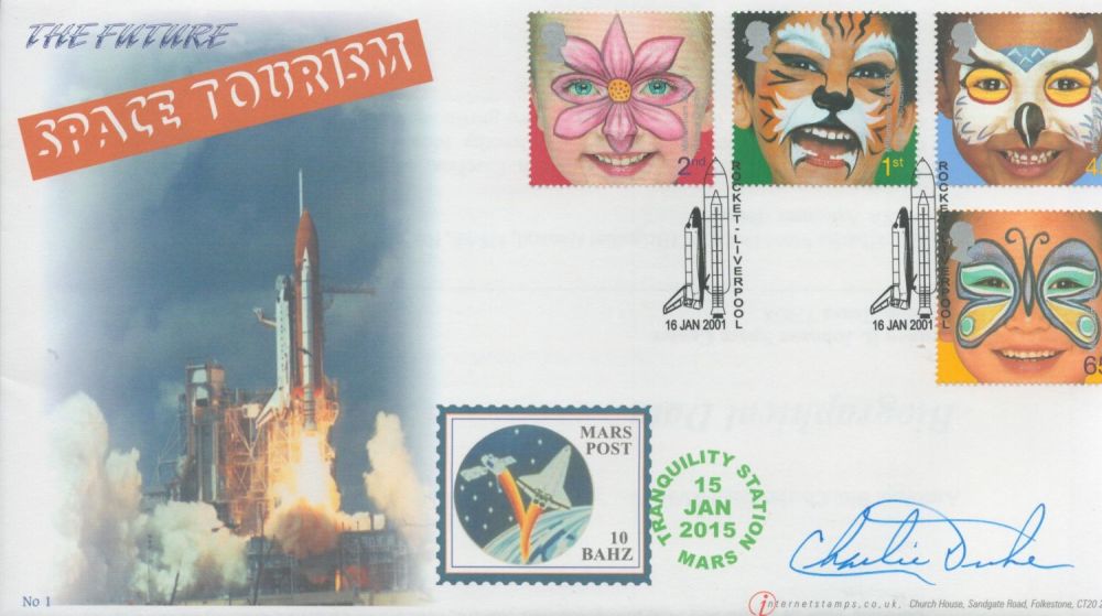 Lot 426: Space. NASA's Charlie Duke Signed The Future Space...