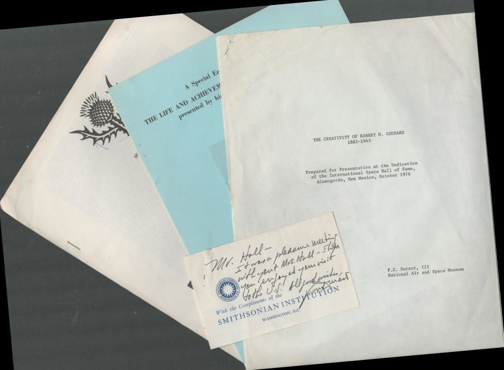 Lot 431: Space Hall of Fame collection includes Extract from...