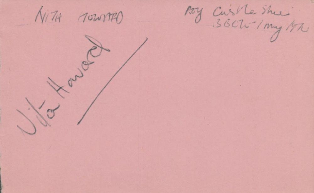 Lot 437: Anne Nightingale and reverse Nita Howard signed 5x3...