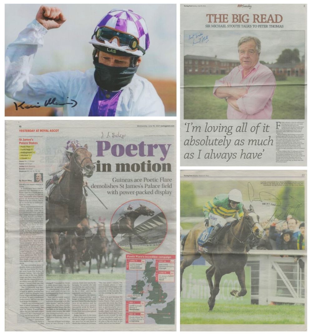Lot 470: Horse Racing Collection of 3 Signed Racing Post...