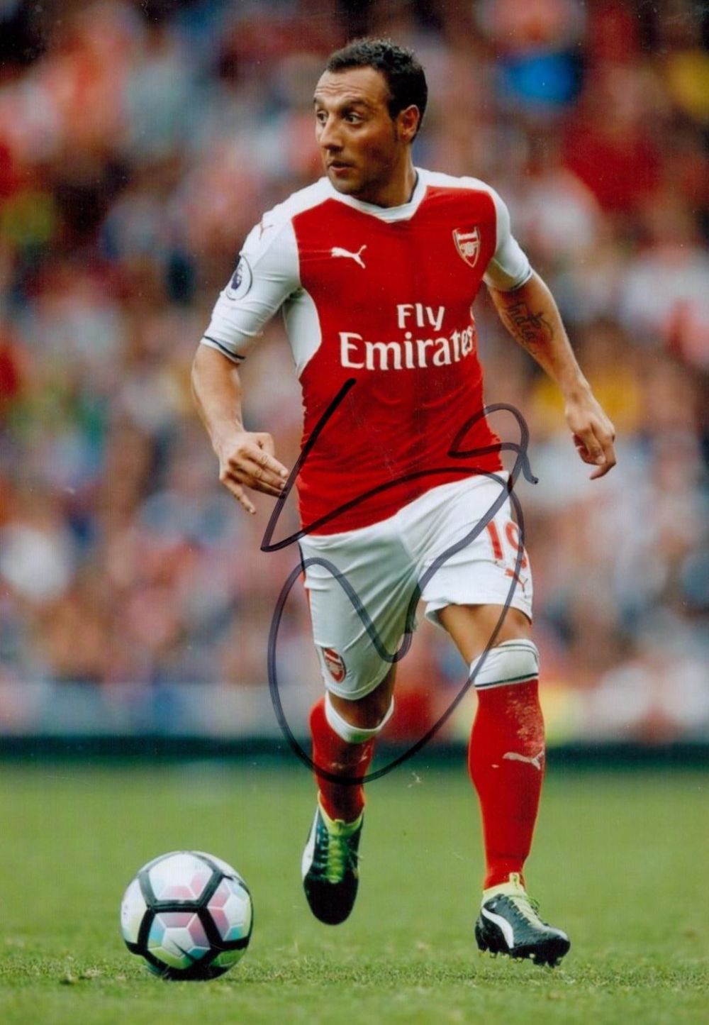 Lot 491: Santi Cazorla signed Arsenal 5x4 colour photo. Santiago...