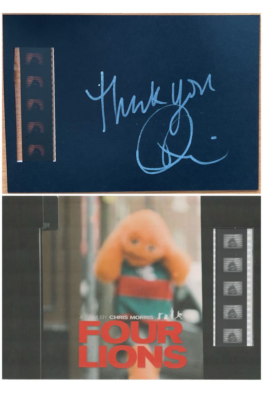 Lot 505: Chris Morris signed Four Lions film cell. English...