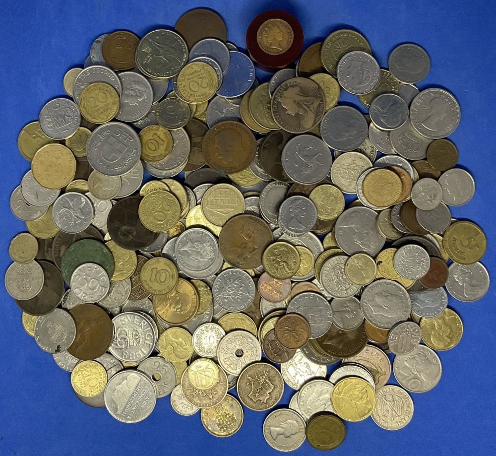 Lot 674: Vintage Coin Collection of over 300 Coins From...