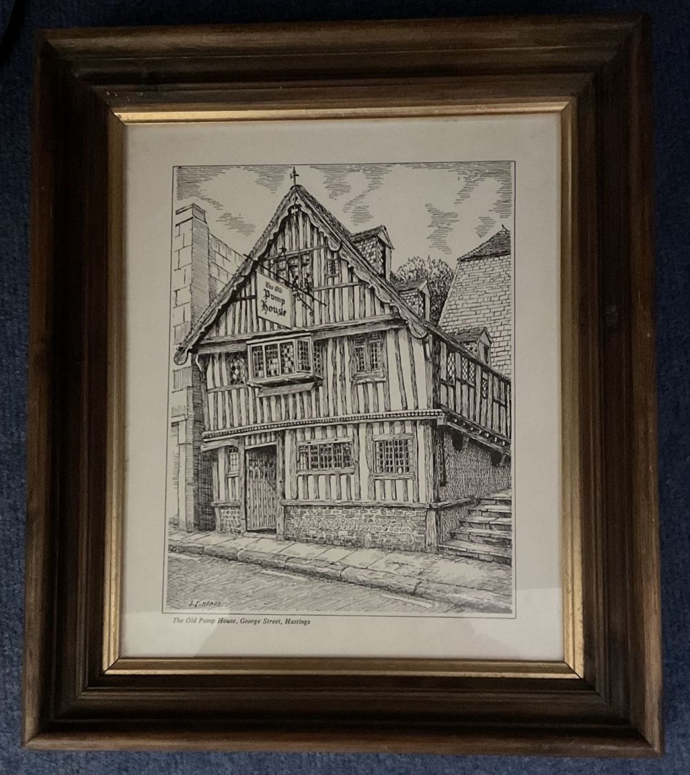 Lot 705: Original SJ Heady Artwork Showing The Old Pump...