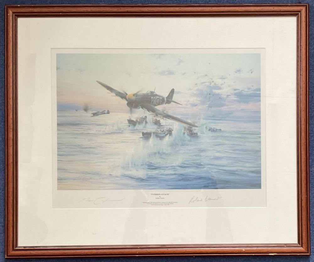 Lot 720: Roland Beaumont and Robert Taylor Signed 24x20 inch...