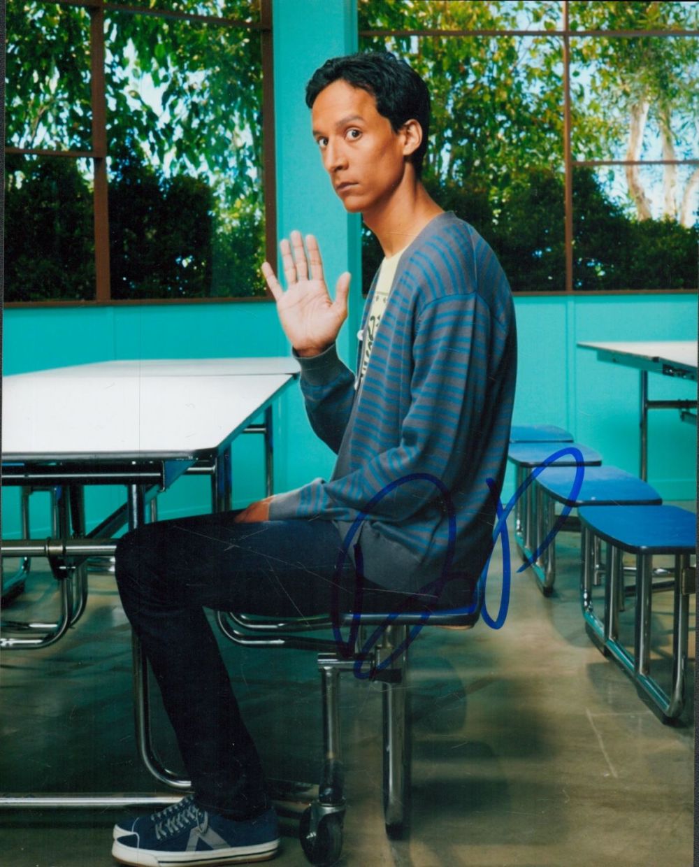Lot 184: Danny Pudi signed 10x8 inch colour photo. Good...