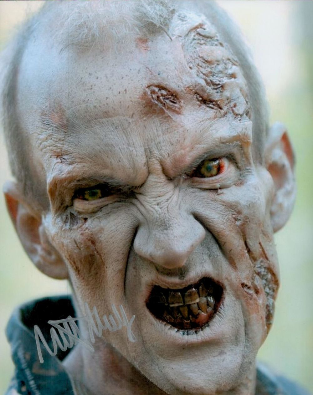 Lot 192: Mike Mundy signed 10x8 inch Walking Dead colour...